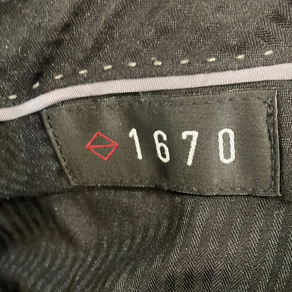 1670 Men's Black Pants pleated - Picture 8 of 16